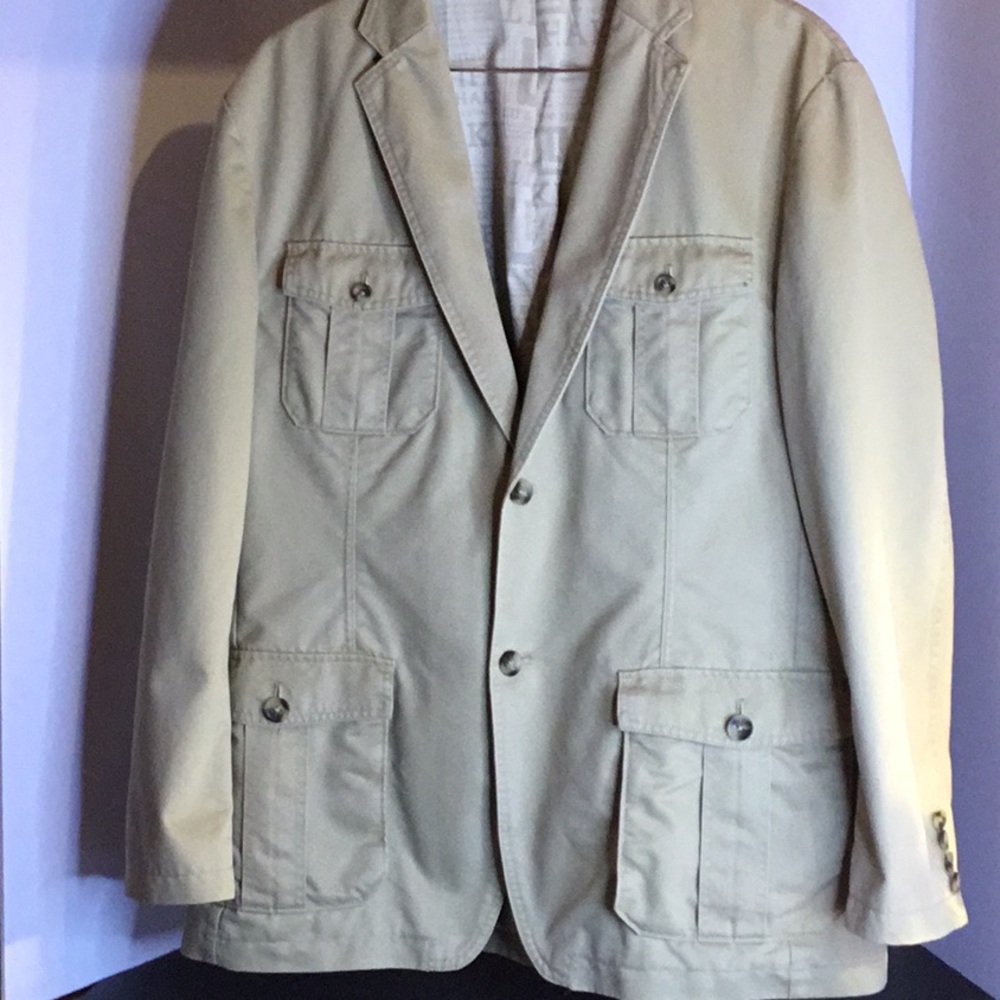 Life Khaki Safari Blazer Mens XL Multi Pocket - Picture 3 of 16